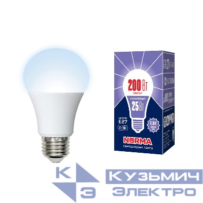 Лампа светодиодная LED-A70-25W/6500K/E27/FR/NR Norma 25Вт матовая 6500К холод. бел. E27 (упак. картон) Volpe UL-00004471