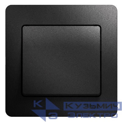 Выключатель 1-кл. СП Glossa 10А IP20 (сх. 1) 10AX в сборе антрацит SE GSL000712