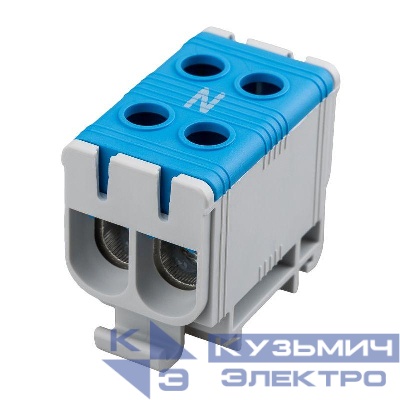 Клемма вводная силовая распределительная КВС 6-50кв.мм 2-рядная син. Rexant 11-2113