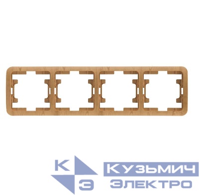 Рамка 4-м Mimoza горизонт. дуб Makel 24239