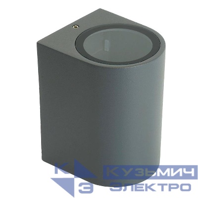 Светильник DH014 GU10 230В садово-парковый на стену сер. FERON 11867