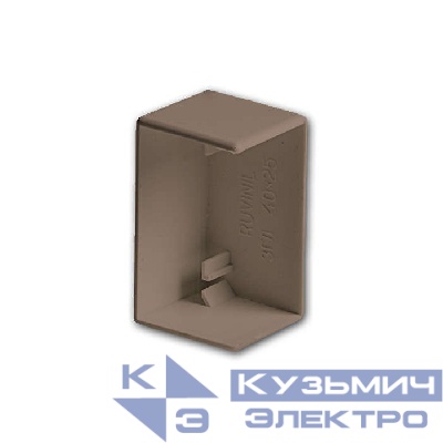 Заглушка для кабель-канала РКК 80х60/40 корич. Ruvinil ЗГЛ-80х60-К
