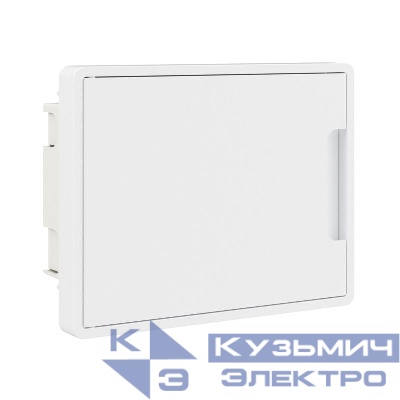 Щиток встраиваемый Фрейм (FRAME) ЩРв-п-8 8мод. с бел. дверцей с 2 шинами PEN на 6 и 8 отверст. бел. DKC F08B1WW