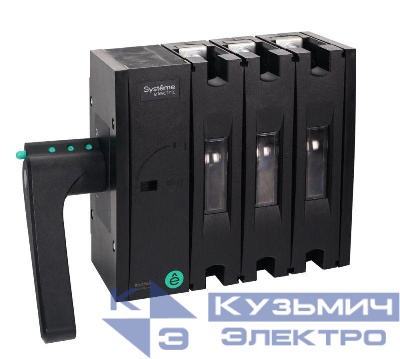Выключатель-разъединитель SYSTEMEPACT SD160 3п 160А рукоятка слева сбоку (зак. отдельно) SE SSD01603LS0160