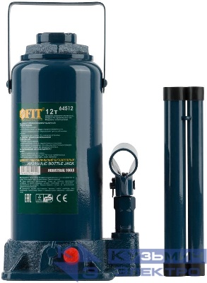 Домкрат гидравлический бутылочный 12т FIT 64512