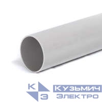 Труба гладкая ПВХ жесткая d50мм (дл.3м) Урал Пак ГТ-0000750-021