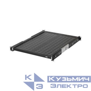 Полка выдвижная 19дюйм Ш418хГ600мм для шкафа и стойки глубиной 800мм черн. NIKOMAX TLK-SHFC-600R-BK