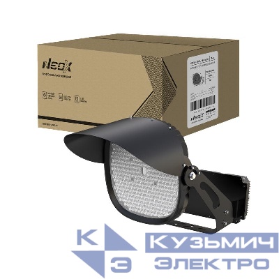 Прожектор светодиодный SPFL-LEVEL 750PA50 750/680/600Вт IP66 160лм/Вт 100-277В 40град. 7 лет черн. NEOX 4690612062907