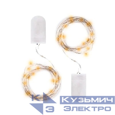 Гирлянда DC-G05-20YS2 20LED 2xCR2032(в компл.) желт. (уп.2шт) ФАZА 5047976