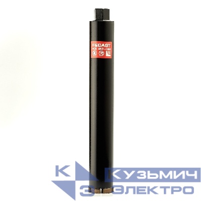 Коронка алмазная для сухого сверления 63x450 мм, M22 FEDAST