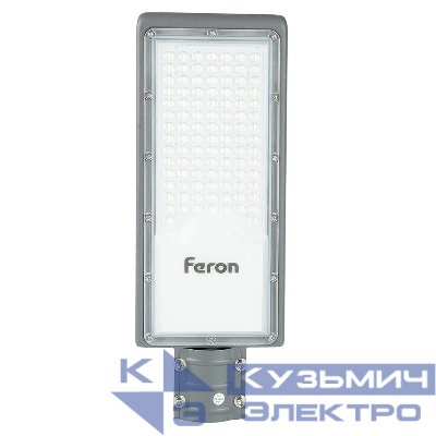 Светильник светодиодный SP3034 80Вт 6400К IP65 AC 230В/50Гц уличный сер. FERON 41580