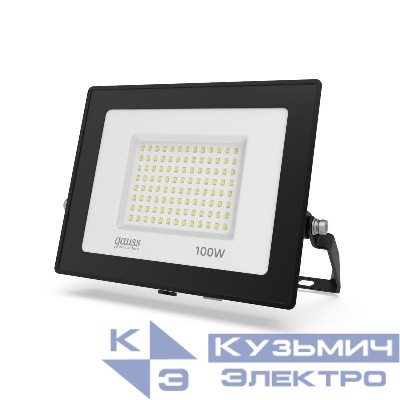 Прожектор светодиодный Elementary 100Вт IP65 6500К 8500лм PROMO G3 черн. GAUSS 613100100P