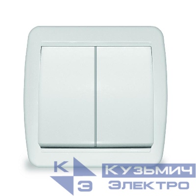Выключатель 2-кл. ОП Клио 10А IP44 бел. UNIVersal К2223