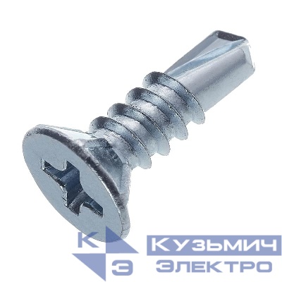 Саморез оконный 3.9х16 сверло бел. цинк (уп.30шт) европодвес СТРОЙМЕТИЗ 2040021