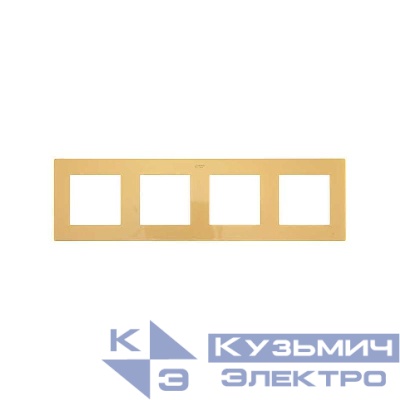 Рамка 4-м Simon24 золото 2400640-066