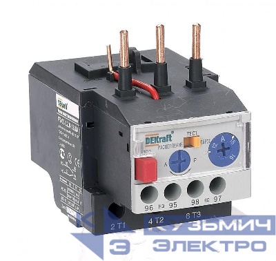 Реле тепловое РТ-03 6.30-9.00А для контакторов 25-32А DEKraft 23118DEK