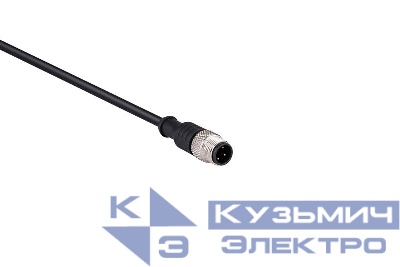 Кабель соединительный 2м со штепселем M12х4 ПВХ IP68 EMAS SKM12F4YXV2