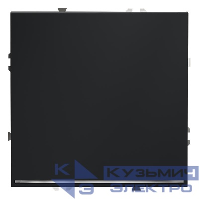 Переключатель проходной 1-кл. СП S70 10А с подсветкой механизм графит Voltum VLS010407