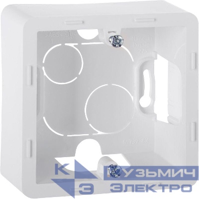 Коробка 1-м ОП Inspiria бел. IEK 673980