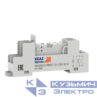 Розетка для реле OptiRel G RR97-72-230-10-V КЭАЗ 281177