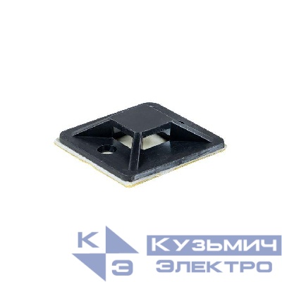 Площадка самоклеящаяся 20х20мм черн. (уп.100шт) EKF plc-20x20-b