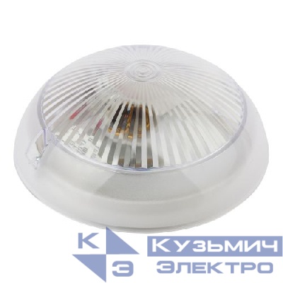 Светильник "Сириус" НБП 06-60-101 max 60Вт E27 IP54 D220 круг с фото-шумовым датчиком акуст. призма ЭРА Б0048411