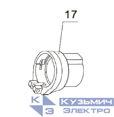 Запчасть №17 для PAG-PC84. Серьга муфты