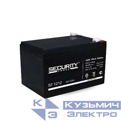 Аккумулятор ОПС 12В 12А.ч SF 1212 Security Force 4614030010001