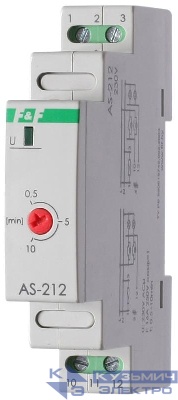 Автомат лестничный AS-212 (монтаж на DIN-рейке 1мод. 230В 16А 1Z IP20) F&F EA01.002.009