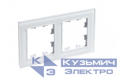 Рамка 2-м AtlasDesign Nature стекло бел. SE ATN320102
