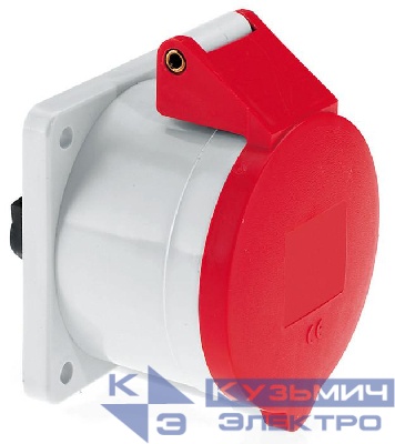 Розетка встраиваемая 32А 5п 3P+N+PE IP44 фланец 75х75мм Bals 1333