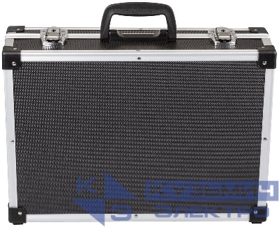 Ящик для инструмента пластик. усиленный алюминием 430х310х130мм черн. FIT 65633