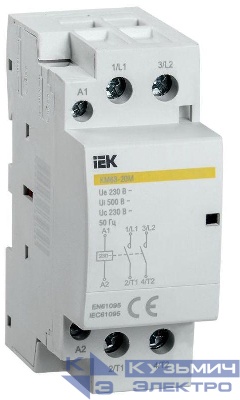 Контактор модульный КМ63-20М AC KARAT IEK MKK11-63-20