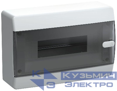 Корпус ЩРН-П-12 UNION Compact IP41 черн. прозр. дверь пластик. IEK UIC-KP12-N-12-41-K01