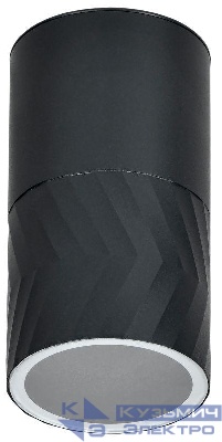 Светильник 5110 GU10 IP65 уличный потолочный черн. IEK LT-UPU0-5110-GU10-1-K02