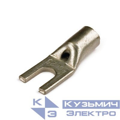 Наконечник вилочный без изоляции 10кв.мм отв. d6 (уп.100шт) DKC 2D106