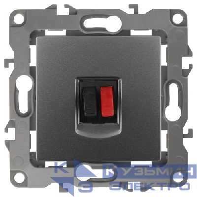 Розетка аудио 12-3111-12 графит ЭРА Б0027457