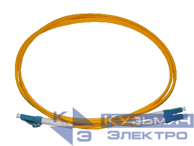 Патч-корд оптический соединительный LC-LC/UPC SM Duplex 3.0мм 9/125, 1м