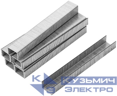 Скоба для степлера закален. прямоугол. 11.3х0.7мм 8мм тип 53 узкая (уп.1000шт) FIT 31308