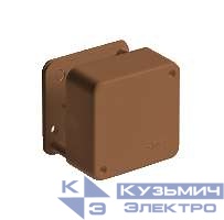 Коробка ОП Тусо распаячная 79х79х32мм 2 клемника корич. IP40 Ruvinil 65004К