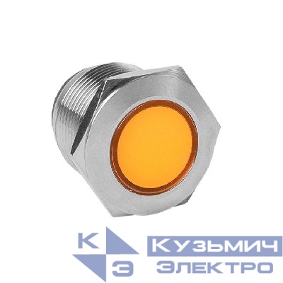 Лампа сигнальная S-Pro67 19мм желт. 24В EKF s-pro67-332