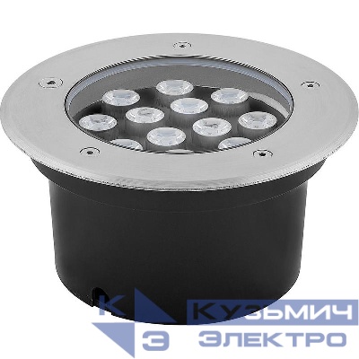 Светильник SP4114 12Вт IP67 180хH85мм 12LED внутр. d130мм тротуарный зел. FERON 32114