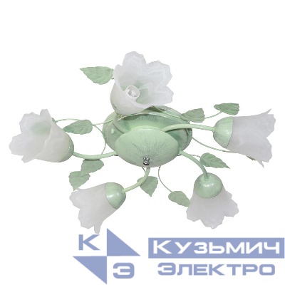 Светильник НПБ 01-5х60-102 (Плафон 62333) "Глория" 151 зел./серебр. (инд. упак.) Элетех 1005403199