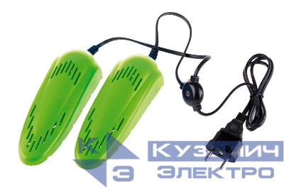 Сушилка электрич. для детской обуви ELX-SD01-C16 10Вт 220-240В салат. Ergolux 13979