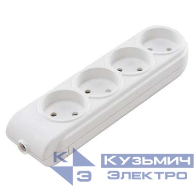 Колодка удлинителя 4-м без заземл. защ. шторки Makel N4010000