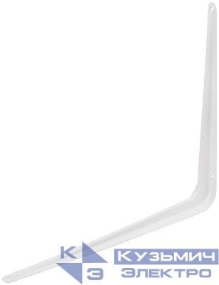 Уголок-кронштейн 350х400мм (1.0мм) бел. FIT 66081