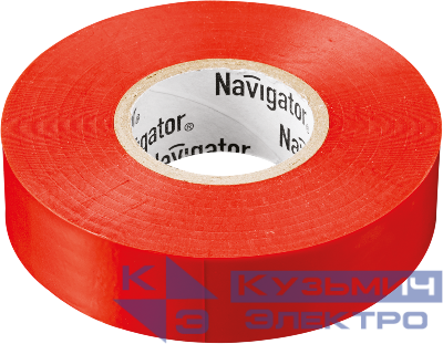 Изолента ПВХ 15мм (рул.10м) красн. NIT-B15-10/R Navigator 71230