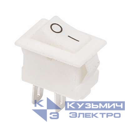 Выключатель клавишный 250В 3А (2с) ON-OFF бел. Micro (RWB-101) Rexant 36-2012