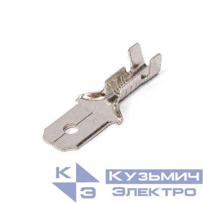 Разъем плоский неизолир. (папа) РП-П(л) 2.5-(6.3) КВТ 89247