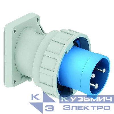 Розетка панельная 63А 3п 6ч 230В IP67 наклонная Bals 27007